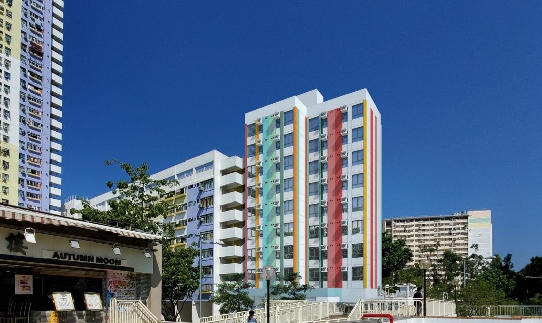 The first elderly housing constructed in Hong Kong adopting “Modular Integrated Construction” (MiC) method was commenced in Jat Min Chuen