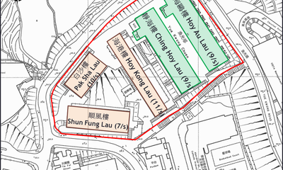 Yue Kwong Chuen Estate Layout