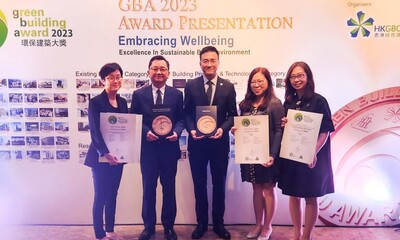 房協於香港綠色建築議會及環保建築專業議會合辦的「環保建築大獎2023」中連奪四個奬項。