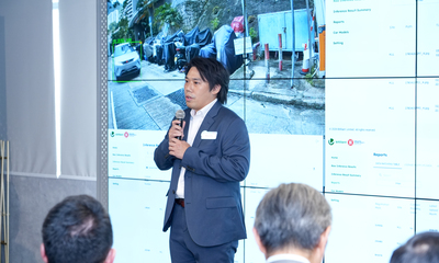 兩間參與第二期概念驗證計劃的初創企業在典禮上即時展示創新方案的成果。
