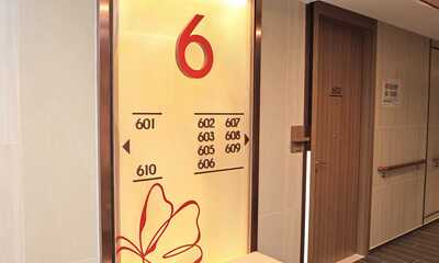「樂嶺都匯」的住宅單位及公共空間均融入多項長者友善設計及設施，包括部分升降機設有座椅，以及公共空間指示標誌及字型大小清晰。