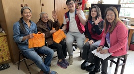  健康村長者探訪活動