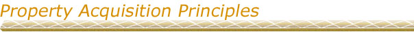 Property Acquisition Principles